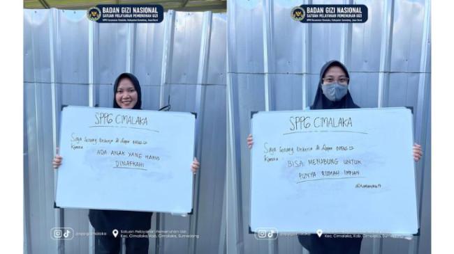 Pekerja SPPG Cimalaka Ungkap Rasa Syukur Bekerja di Dapur MBG: Ada Anak yang Harus Dinafkahi