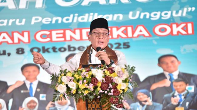 MAN IC OKI Resmi Jadi Sekolah Unggul Garuda, Wamenag Dorong Generasi Muda Bersinar Global