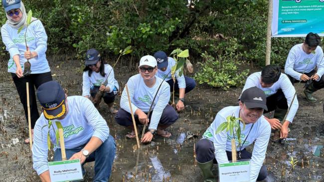 Kurangi Emisi Karbon, 3.000 Mangrove Ditanam di Pesisir Mawali, Bitung Sulawesi Utara