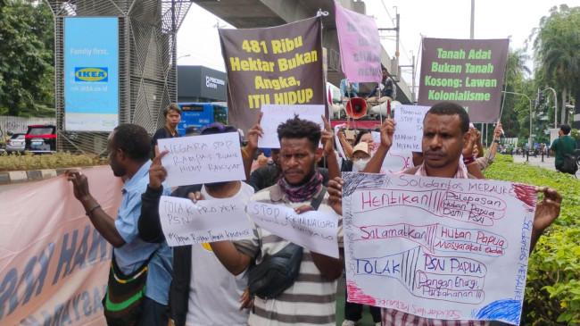 Solidaritas Merauke Tuntut Pemerintah Hentikan Proyek PSN di Papua