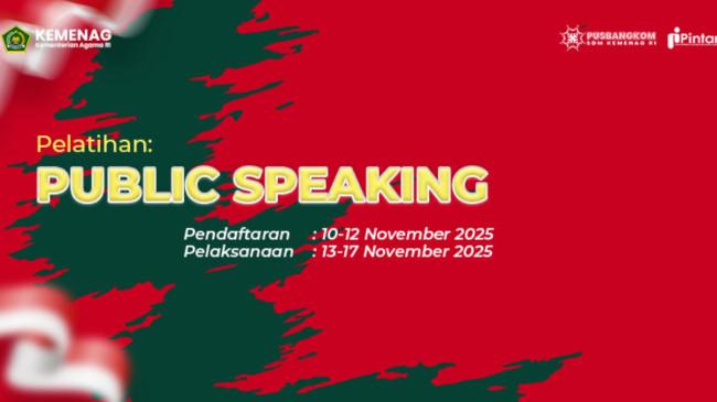 Kunci Jawaban Teknik Dasar Public Speaking Bagian 1, 2, dan 3, Pelatihan PINTAR Kemenag