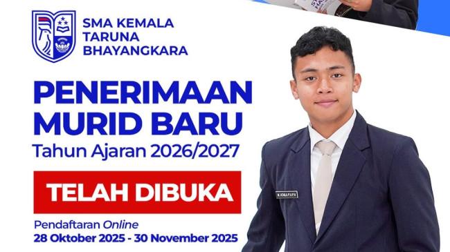 SMA Kemala Taruna Bhayangkara Buka Pendaftaran Murid Baru 2026/2027, Kuota 180 Orang, Beri Beasiswa