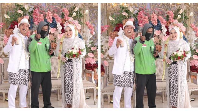 Viral Video Ojol di Pekalongan Antar Es Kopi ke Pelaminan, Pengantin Auto Kaget, Ternyata Ulah Teman