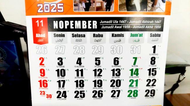 Kalender Jawa 13 November 2025, Malam Ini Malam Jumat Kliwon?