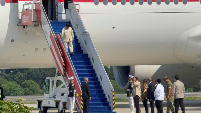 Prabowo Tiba di Tanah Air Usai KTT Gaza: Ini Awalan Menuju Perdamaian