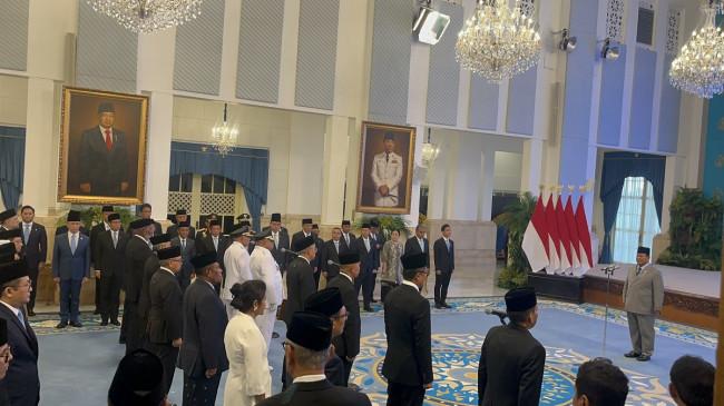 Daftar Pejabat dan Dubes RI yang Dilantik Presiden Prabowo Hari Ini