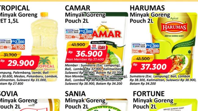 Promo JSM Alfamart, Indomaret, dan Superindo 14-16 November 2025: Minyak Goreng 2L Cuma Rp 30 Ribuan