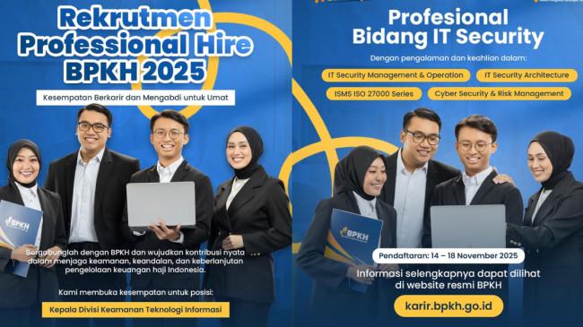 Rekrutmen Professional Hire BPKH 2025 Resmi Dibuka, Ini Posisi dan Syarat Daftarnya