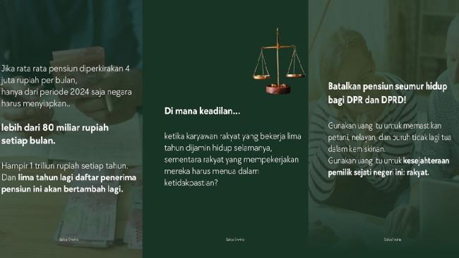Dukung Gugatan Tunjangan Pensiun Seumur Hidup DPR ke MK, Salsa Erwina: Gunakan Uang untuk Rakyat!