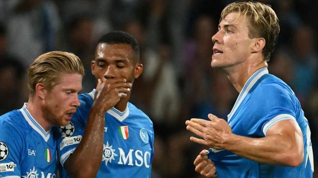 Selebrasi Hojlund dalam Kemenangan Napoli, Sindir Man United?