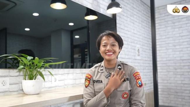Kisah Bripda Novita Fajrin, Polwan Disabilitas yang Menang Melawan Keterbatasan