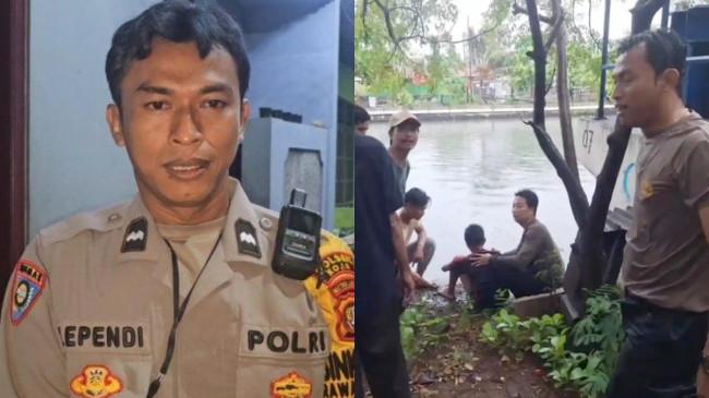 Sosok Aipda Elly Ependi, Aksi Heroiknya Viral Selamatkan Nyawa 2 Remaja Tenggelam di Jakarta Utara