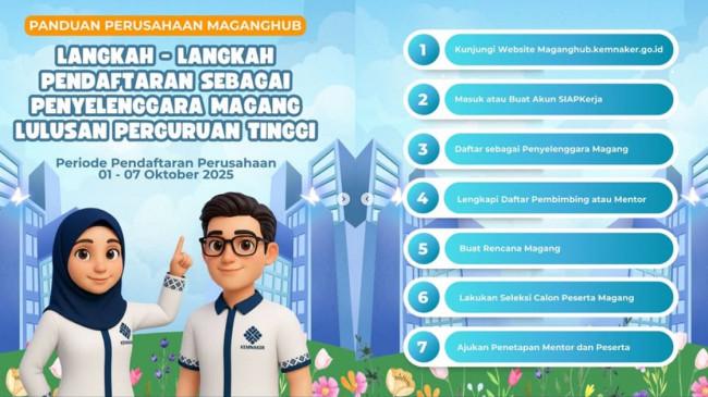 Syarat dan Cara Daftar Magang Fresh Graduate bagi Perusahaan, Dibuka Sampai 7 Oktober