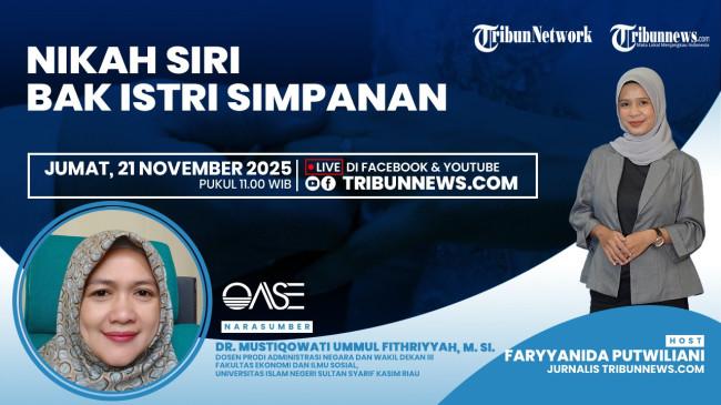 Talkshow OASE Jumat, 21 November 2025: Nikah Siri bak Istri Simpanan