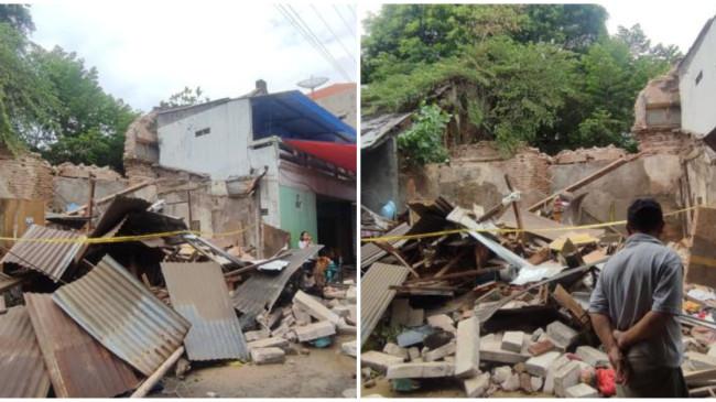 Sedang Tidur, Satu Keluarga Tertimpa Tembok Ambruk di Semarang, Ibu Tewas, 2 Anak Selamat