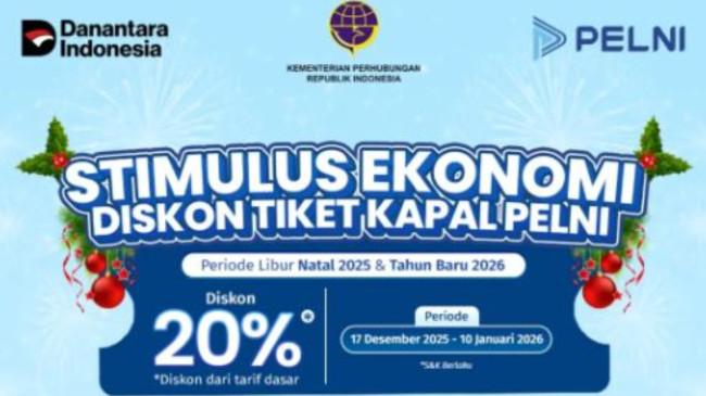 Syarat dan Cara Beli Tiket Kapal PELNI Diskon 20 Persen untuk Keberangkatan Nataru 2025/2026
