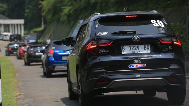 Serunya Lomba Irit Komunitas Yaris di Pelabuhan Ratu Sukabumi