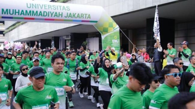 Diikuti Ribuan Peserta, UMJ Run Sukses Warnai Car Free Day di Sudirman