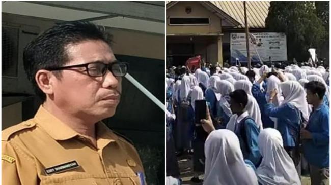 Viral Siswa SMKN 1 Indralaya Selatan Demo Tuntut Kepsek Dicopot, Tuding Sunat Dana PIP Rp50 Ribu