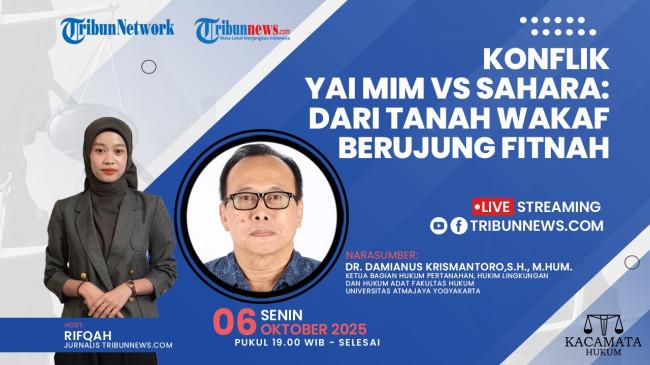 Talkshow Kacamata Hukum 6 Oktober 2025: Konflik Yai Mim VS Sahara, dari Tanah Wakaf Berujung Fitnah