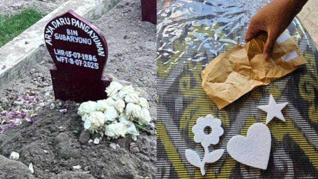 Makam Arya Daru Diduga Dirusak, Bunga Tiba-Tiba Diganti, Keterangan Polisi Dibantah