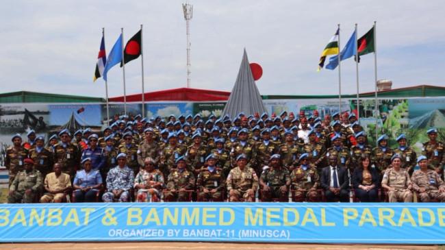 Mayjen TNI Maychel Asmi Pimpin Upacara Medal Parade MINUSCA di Republik Afrika Tengah