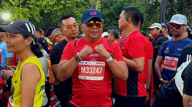Sekjen PDIP Hasto Kristiyanto Kagumi Rute Borobudur Marathon 2025