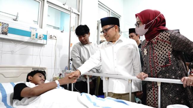 Cak Imin Angkat Korban Selamat Ambruknya Ponpes Al-Khoziny Jadi Anak Asuh