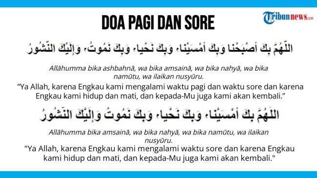 Doa Pagi dan Sore, Amalan Pelindung dari Segala Kejahatan