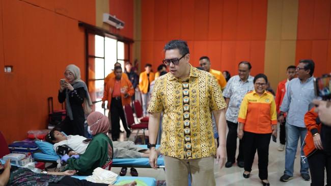 HUT ke-68 Kosgoro 1957 Dimeriahkan dengan Donor Darah Massal, Ini Pesan Dave Laksono