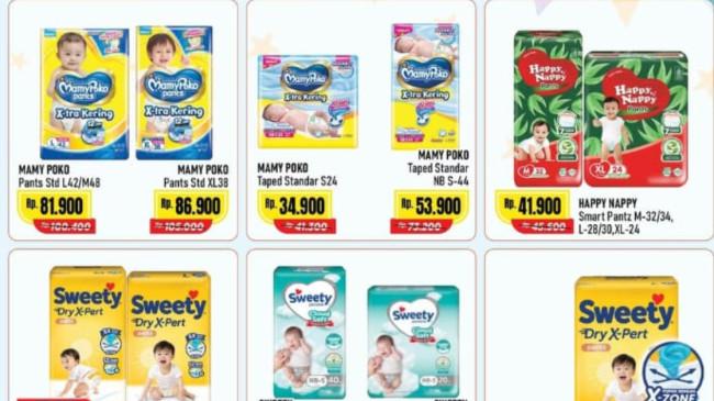 Katalog Promo Superindo, Indomaret dan Alfamart 9 Oktober 2025: Popok Mamy Poko Rp 34.900