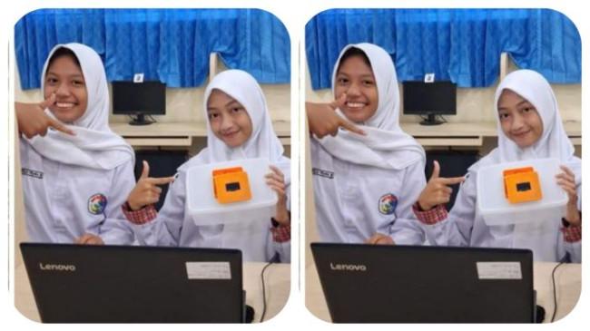 Inovasi Brilian! Dua Siswi SMA Asal Cilacap Jateng Buat Ompreng Pendeteksi Keracunan MBG