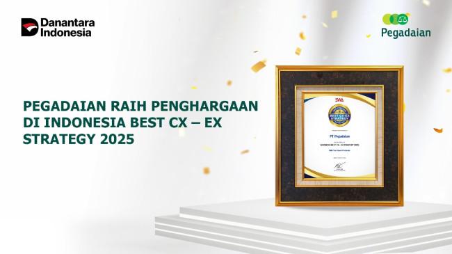PT Pegadaian Raih Penghargaan Indonesia Best CX-EX Strategy Award 2025