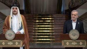Presiden-Iran-Masoud-Pezeshkian-Emir-Qatar-Sheikh-Tamim-bin-Hamad-Al-Thani.jpg