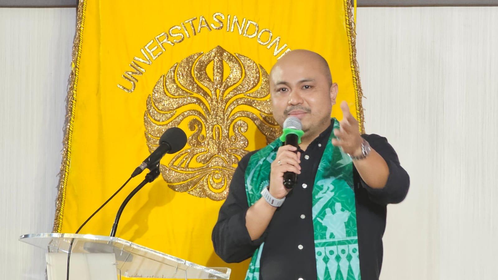 Kuliah Umum di UI, Afi Kalla Dorong Mahasiswa Berinovasi untuk Perkuat Hilirisasi Ekonomi