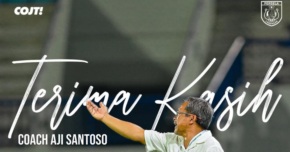 Persela Lamongan resmi berpisah dengan Aji Santoso pada 9 Oktober 2025 setelah rangkaian hasil minor musim ini. Kini, Aji Santoso CLBK dengan PSPS Pekanbaru, tim yang hampir ia bawa promosi ke Liga 1 musim 2024/2025.