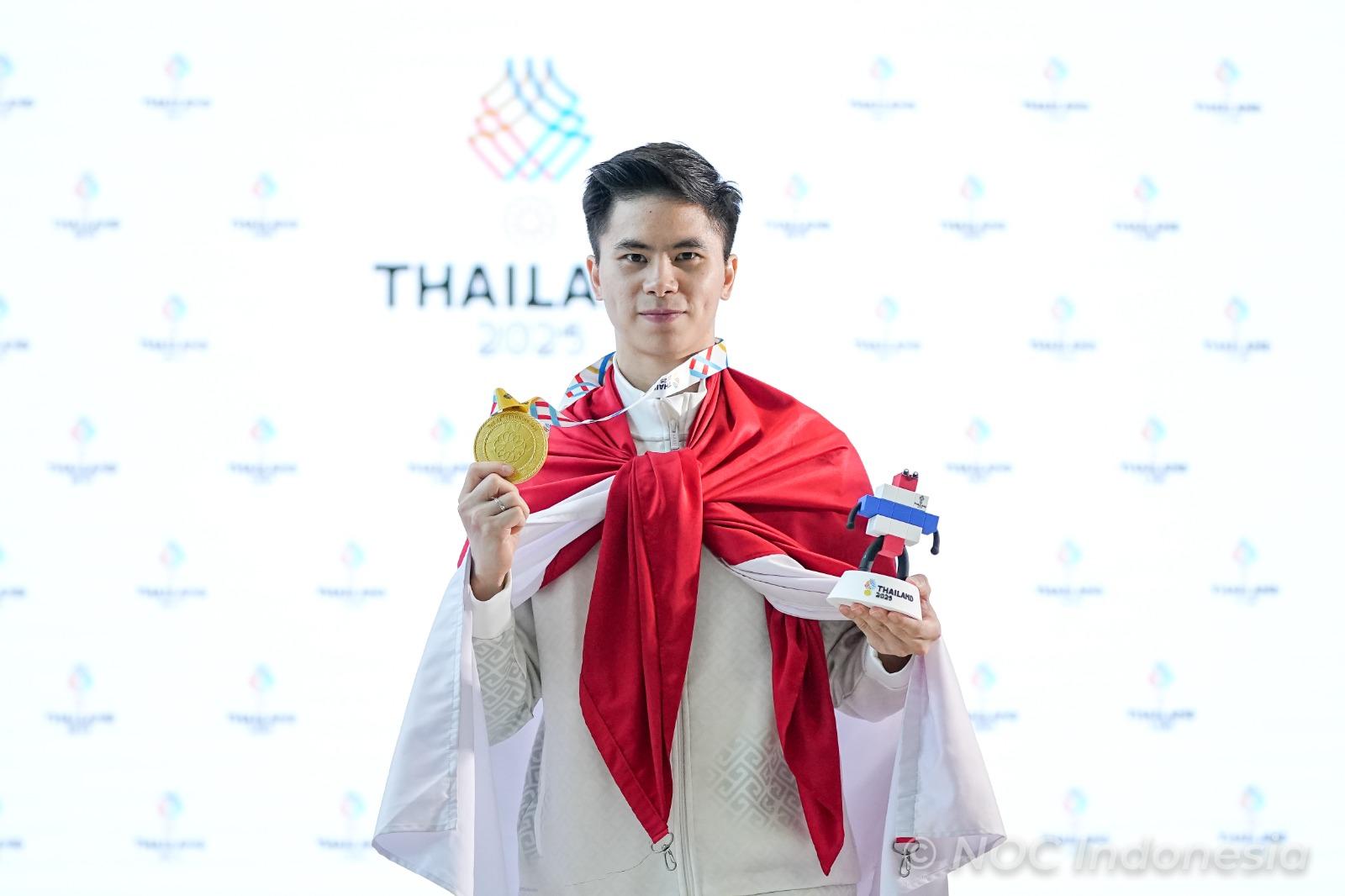 Emas SEA Games 2025 Jadi Persembahan Terakhir Pewushu Edgar Xavier Marvelo Buat Indonesia