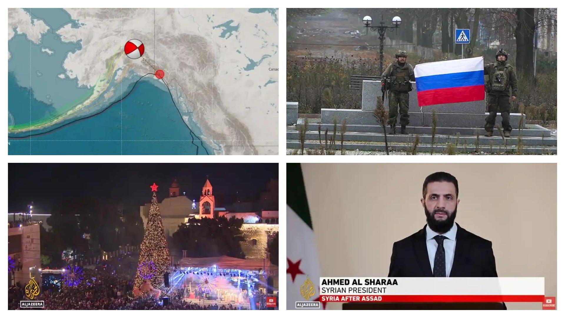 5 Populer Internasional: Gempa M 7,0 Guncang Alaska - Pohon Natal Raksasa Menyala di Betlehem