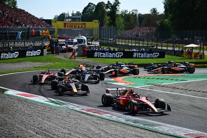 Balap mobil Formula 1 di Sirkuit Monza, Italia, 3 September 2023.