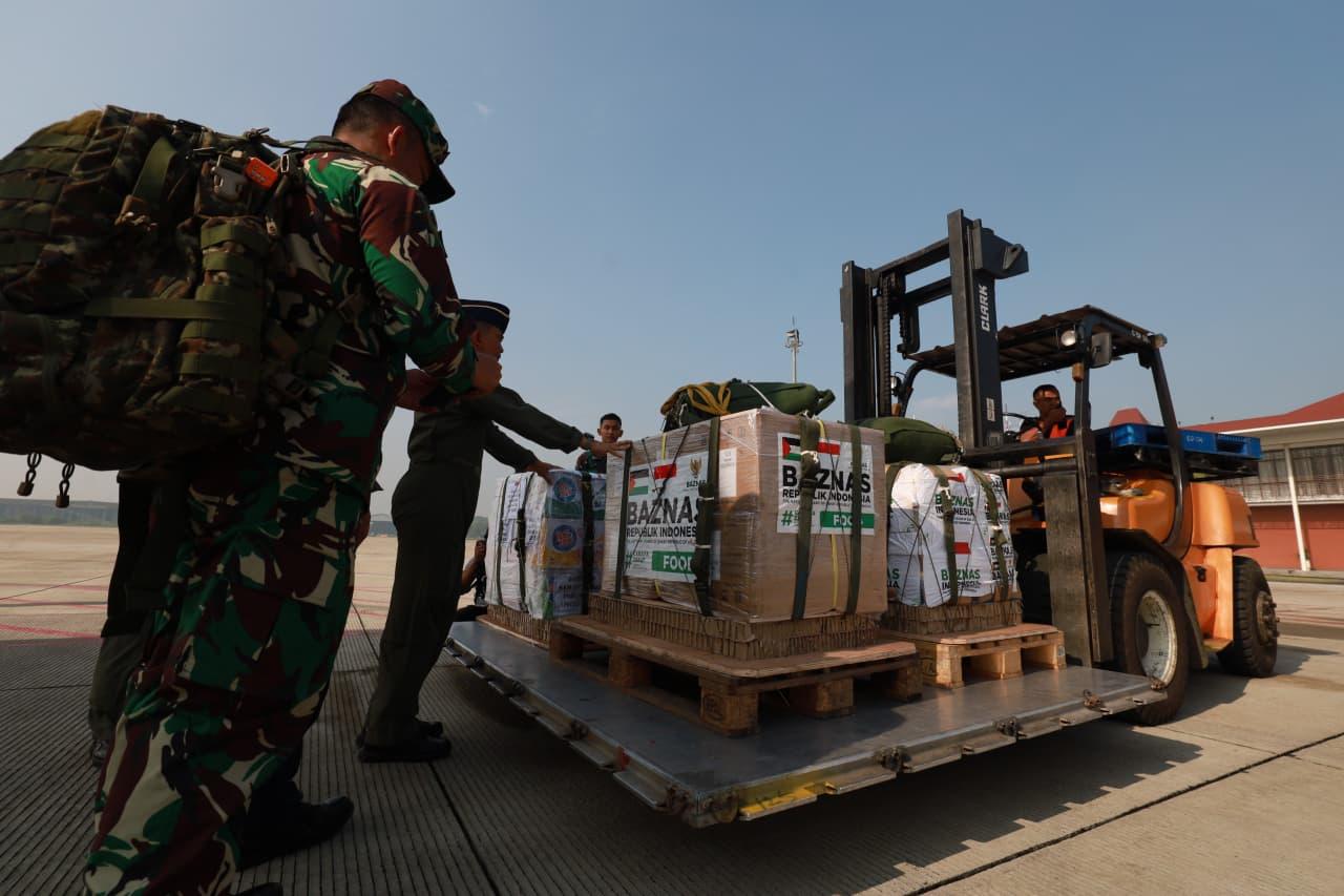 Bersama Satgas Merah Putih, BAZNAS Salurkan 800 Ton Bantuan Pangan untuk Gaza