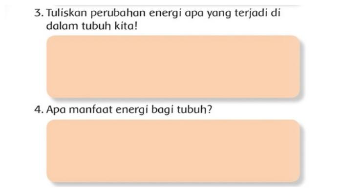 Kunci Jawaban Tema 6 Kelas 3 SD Halaman 55 56 Buku Tematik Subtema 2: Manfaat Energi bagi Tubuh