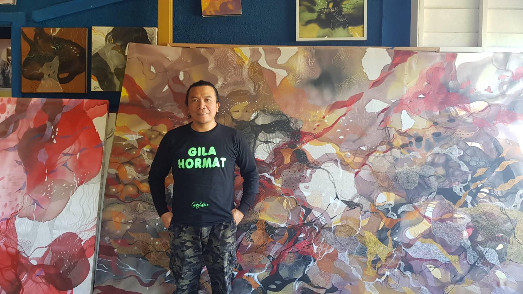 Sosok John Martono, Dosen Fakultas Seni Rupa ITB Pencetus Mural Lembur Katumbiri di Bandung