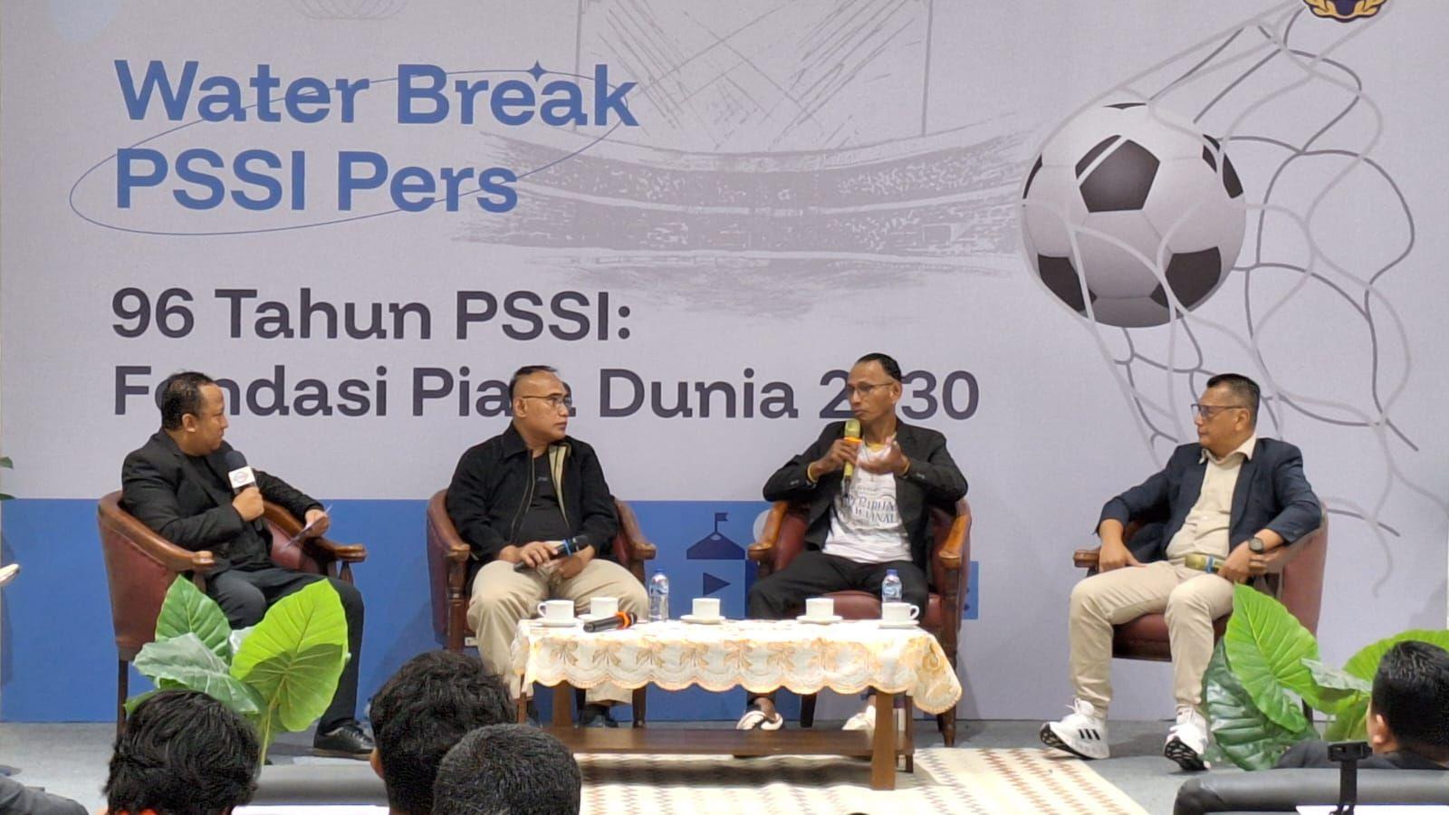 Water Break PSSI Pers: Forum Strategis Bangun Jalan Skuad Garuda Menuju ke Piala Dunia 2030