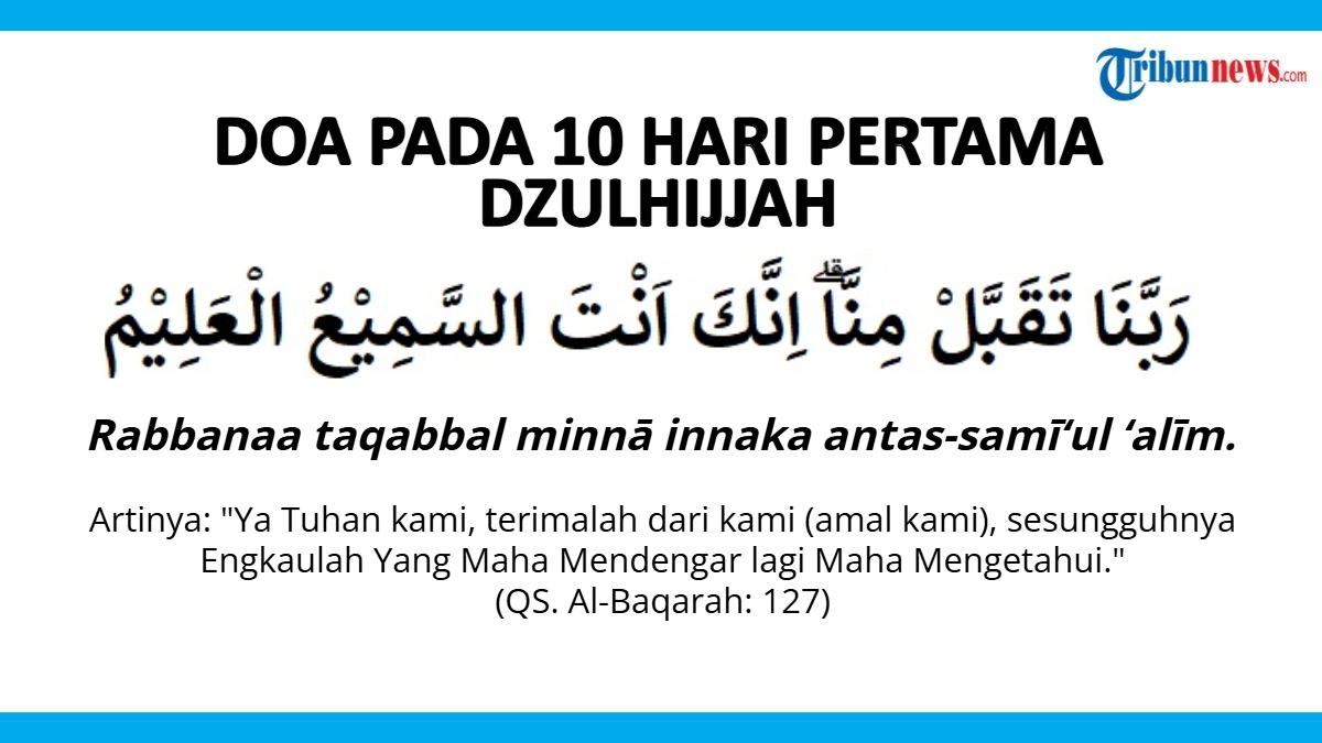 Doa 10 Hari Pertama Dzulhijjah untuk Meraih Pahala Berlipat Ganda