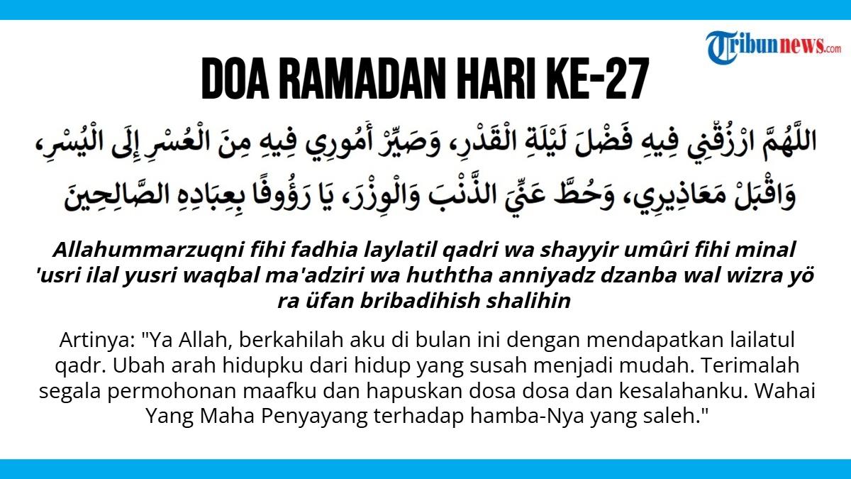 Doa Ramadan Hari Ke-27, Mohon Diberkahi dengan Lailatul Qadar