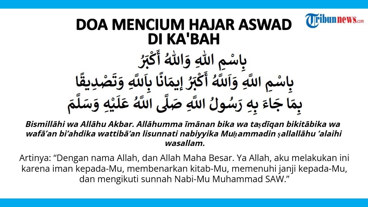 Doa Mencium Hajar Aswad, Batu Hitam dari Surga yang Ada di Kabah