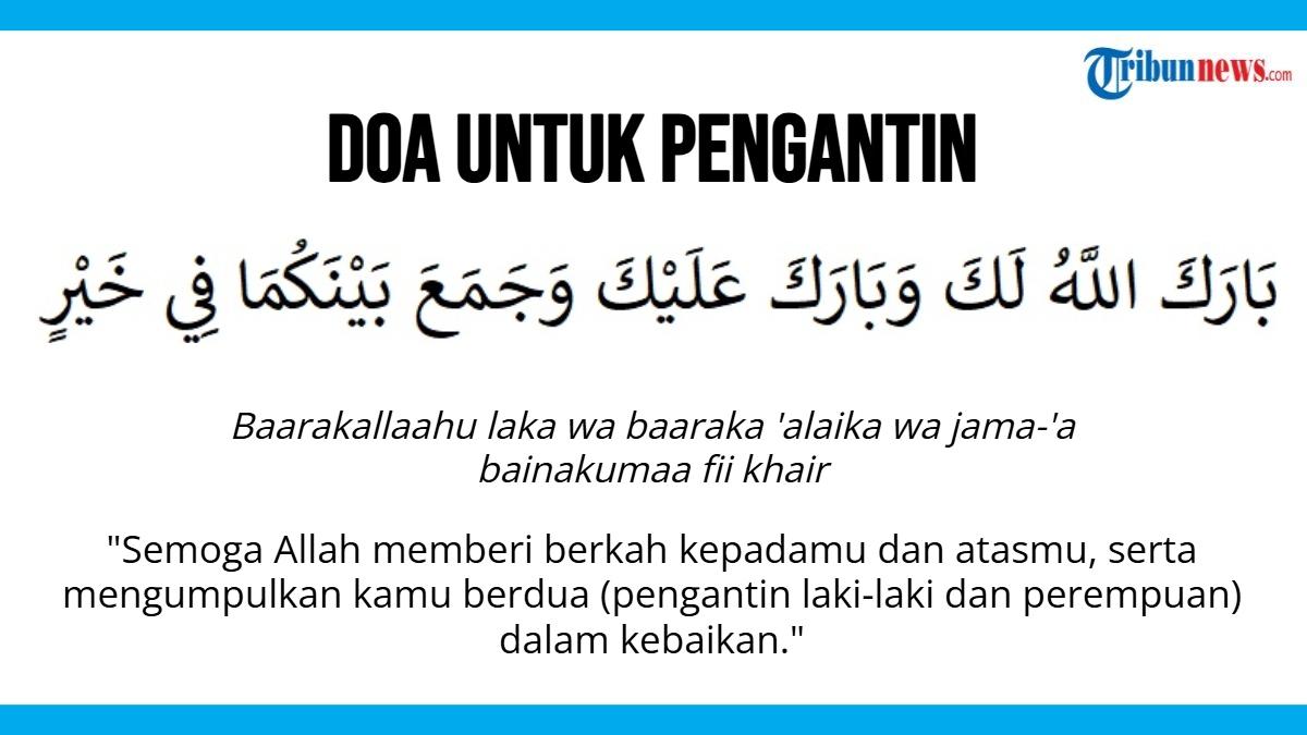Doa untuk Pengantin Baru sesuai Ajaran Nabi Muhammad SAW