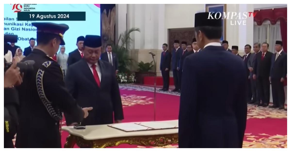 Mengenang Kembali Momen Dadan Hindayana Dilantik Jokowi jadi Kepala BGN