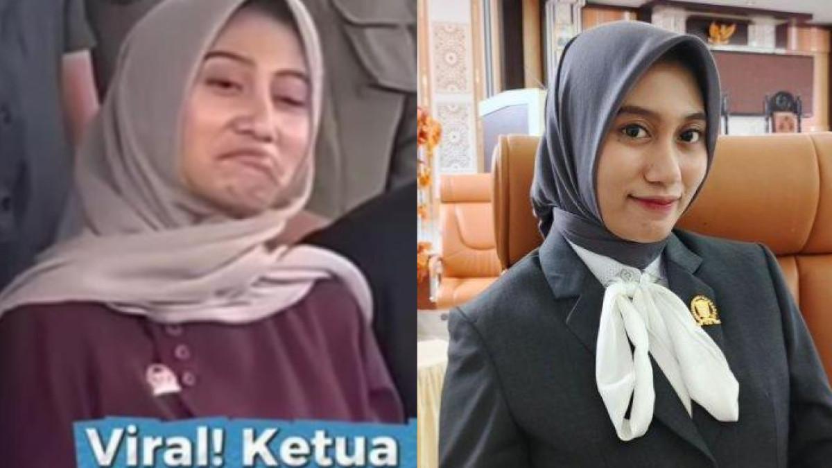 NASIB DHENINDA CHAERUNNISA - Dheninda Chaerunnisa, Ketua Komisi III DPRD Kabupaten Gorontalo Utara yang ekspresinya sempat viral hadapi pendemo, kini berujung klarifikasi dan deactive IG