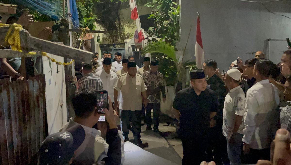 Didampingi Menhan, Prabowo Melayat ke Rumah Duka Affan Kurniawan